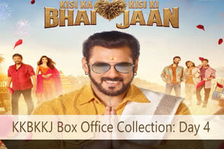 Salman Khans Kisi Ka Bhai Kisi Ki Jaan  KKBKKJ box office collection day 4  how much did KKBKKJ make on Monday  KKBKKJ manages to mint double digits on Monday  തിങ്കളാഴ്‌ച പരീക്ഷയില്‍ പാസായി സല്‍മാന്‍ ചിത്രം  സല്‍മാന്‍ ചിത്രം  സല്‍മാന്‍  കിസി കാ ഭായ് കിസി കി ജാൻ നാലാം ദിന കലക്ഷന്‍  കിസി കാ ഭായ് കിസി കി ജാൻ  Salman Khan Kisi Ka Bhai Kisi Ki Jaan falters  Salman Khan Kisi Ka Bhai Kisi Ki Jaan  Salman Khan  Kisi Ka Bhai Kisi Ki Jaan  സല്‍മാന്‍ ഖാന്‍  കിസി കാ ഭായ് കിസി കി ജാൻ കലക്ഷന്‍  കിസി കാ ഭായ് കിസി കി ജാൻ ബോക്‌സ്‌ ഓഫീസി കലക്ഷന്‍  100 കോടി കടന്ന് കിസി കാ ഭായ് കിസി കി ജാൻ