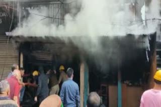 House caught fire in Rampur
