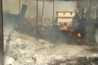 Fire Broke out in cardboard factory in alwar