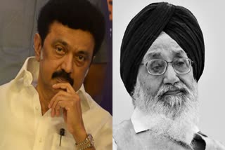 CM Mk stalin Condolence to Parkash singh badal