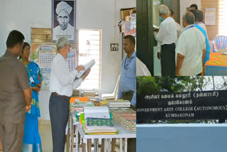 National Assessment and Accreditation Council inspection in Kumbakonam Government Arts College