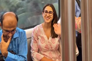 Sara Takes Metro Ride ETV bharat