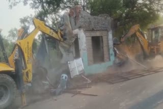 hasanpur depot mazar demolished by bulldozer