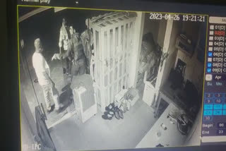 A CCTV footage shows armed criminals at  a Namsai petrol pump in Arunachal Pradesh
