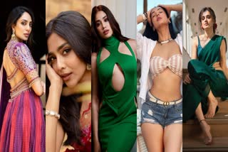Janvikapoor Sreeleela Ishwarya laxmi Tapsee Shobhita dhulipa and other heroines latest hot gallery