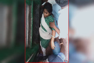 Woman Stuck Between Train and Platform