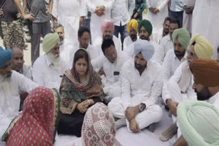 Punjab Congress President Amarinder Singh Raja Waring shared his grief with the family of Shaheed Kulwant Singh