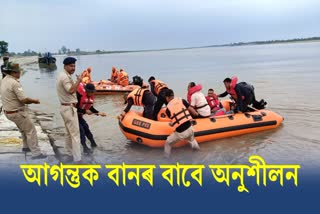 Assam flood rescue exercise