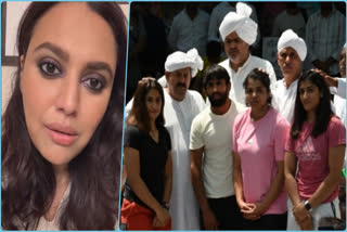 Swara Bhasker comes out in support of protesting wrestlers, says 'I stand with my champions'