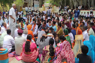 BJP protest in case on BJYM district president in Sirohi