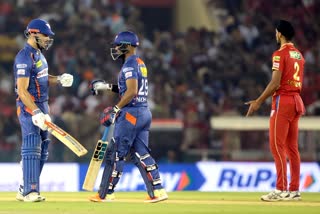 IPL 2023  Punjab Kings  Lucknow Super Giants  PBKS vs LSG score updates  Kyle Mayers  കെയ്‌ല്‍ മെയേഴ്‌സ്  ഐപിഎല്‍ 2023  ഐപിഎല്‍  ലഖ്‌നൗ സൂപ്പര്‍ ജയന്‍റ്‌സ്  പഞ്ചാബ് കിങ്‌സ്  shikhar dhawan  KL Rahul  Ayush Badoni  Marcus Stoinis  ആയുഷ്‌ ബദോനി