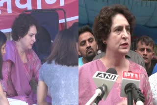 riyanka gandhi at jantar mantar