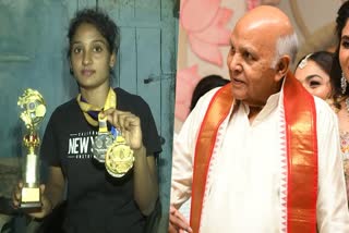 Srikakulam young girl excelling in Para Badminton  financial assistance for para badminton player  Ramojirao  Rupadevi  para badminton player Rupadevi  റാമോജി റാവു  പാരാ ബാഡ്‌മിന്‍റണ്‍  രൂപാദേവി  പാരാ ബാഡ്‌മിന്‍റണ്‍ താരമായ രൂപാദേവി