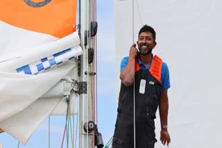 Abhilash Tomy finishes 2nd in the Golden Globe Race  Abhilash Tomy  അഭിലാഷ് ടോമി  അഭിലാഷ് ടോമി ഗോൾഡൻ ഗ്ലോബ് റേസ്  ഗോൾഡൻ ഗ്ലോബ് റേസിൽ അഭിലാഷ് ടോമി രണ്ടാം സ്ഥാനത്ത്