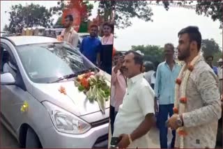 pm-modi-road-show-security-police-stopped-bridegroom