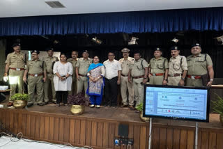 Kolkata traffic police officials attending the event