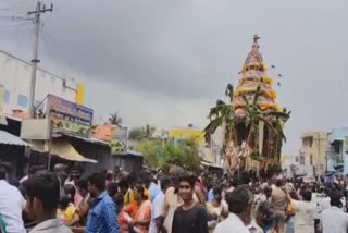 தெள்ளார் முத்தாலம்மன் கோயில் தேரோட்டம் கோலாகலம்