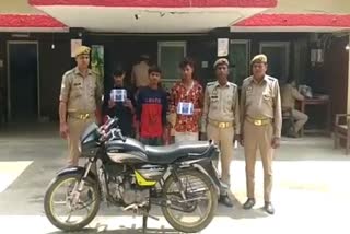 बरेली में तीन लुटेरों को पुलिस ने पकड़ लिया.