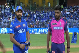 IPL  Mumbai Indians vs Rajasthan Royals  Mumbai Indians  Rajasthan Royals  MI vs RR toss report  IPL 2023  sanju samson  rohit sharma  മുംബൈ ഇന്ത്യന്‍സ്  ഐപിഎല്‍  ഐപിഎല്‍ 2023  രാജസ്ഥാന്‍ റോയല്‍സ്  രോഹിത് ശര്‍മ  സഞ്‌ജു സാംസണ്‍