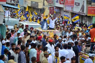 CM Bhagwant Singh Maan conducted a grand road show.