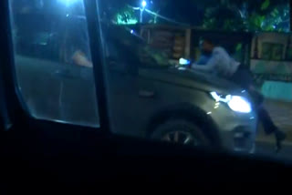 Car Drags Man in Delhi ETV BHARAT
