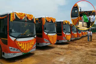 Electric bus services started in Kadapa