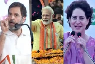 پی ایم مودی، پرینکا گاندھی اور راہل گاندھی انتخابی مہم میں مصروف