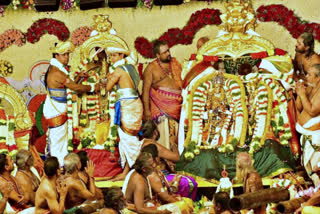 Thousands of devotees visited Madurai Meenakshi Amman Temple Thirukalyana Vaibhavam