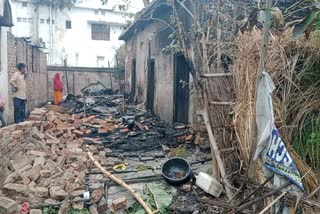 Four sisters  in fire in Bihar