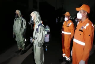 NDRF team at the site.