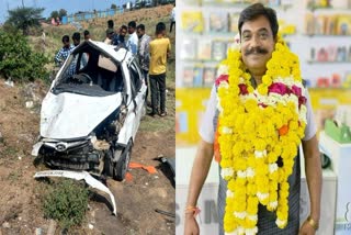 Three people died in Dhar road accident