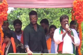 Actor Darshan election campaign in Chikkaballapur