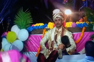 Groom arrives for wedding on JCB in odisha