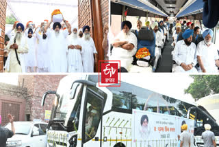 The family took the ashes of Parkash Singh Badal from Sri Muktsar Sahib to Sri Kiratpur Sahib