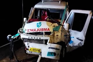 Three dead as ambulance overturns in Thrissur Kerala