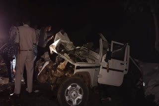 Chhattisgarh Accident  chhattisgarh  road accident at chhattisgarh  വാഹനാപകടം  ബലോഡ്  ഛത്തീസ്‌ഗഢ് വാഹനാപകടം  ധംതാരി