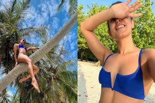 Heroine Samyukta hegdey  beack bikini  photoshoot