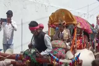 Engineer groom wedding procession