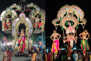 Thousands of devotees paid their Elegance in the Alandurai Kamatchi Amman temple festival