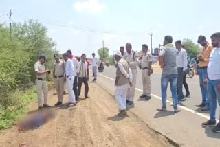 young man due to road accident in vidisha