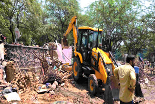 Drug smuggler property demolished in Faridabad