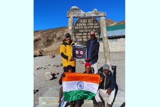 Odia Boy Deepak Sahoo climbs mount Kilimanjaro