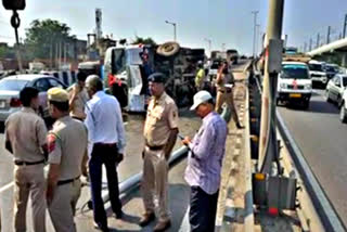 Accident on Faridabad National Highway