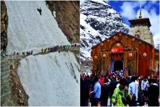 Kedarnath paidal marg  Kedarnath Walking Route  Kedarnath Yatra 2023  Kedarnath latest news  Glacier broke in Kedarnath  Kedarnath Yatra route  ಹಿಮಜಲಪಾತದ ನಡುವೆ ರಸ್ತೆ ಸಿದ್ಧಪಡಿಸಿದ ಸೈನಿಕರು  ಕೇದಾರನಾಥನ ದರ್ಶನ ಪಡೆದ ಸಾವಿರೂರು ಭಕ್ತರು  ಭೈರವ ಮತ್ತು ಕುಬೇರ ಎಂಬ ಎರಡು ಹಿಮ ಜಲಪಾತ  ಹಿಮಪಾತದಿಂದಾಗಿ ಹಲವು ಸಮಸ್ಯೆಗಳು