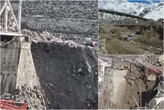 Modi gufa pul  Modi gufa pul  Modi cave in Kedarnath Dham  Modi cave walkway damaged in Kedarnath  kedarnath yatra latest news  modi cave in kedarnath  modi cave in kedarnath  kedarnath modi cave  ಪಾದಚಾರಿ ಸೇತುವೆ ಹಾನಿ  ಕೇದಾರನಾಥ ಧಾಮದಲ್ಲಿರುವ ಮೋದಿ ಗುಹೆ  ಮೋದಿ ಗುಹೆಗೆ ತೆರಳುವ ಮಾರ್ಗ ಬಂದ್​ ಮೋದಿ ಗುಹೆಗೆ ತೆರಳುವ ಪಾದಚಾರಿ ಸೇತುವೆ ಹಾನಿ  ಮೋದಿ ಗುಹೆಗೆ ಹೋಗುವ ಸೇತುವೆ ಹಾನಿ  ಮಂದಾಕಿನಿ ನದಿಯ ಸೇತುವೆಯ ಗರ್ಡರ್​ಗಳು ಹಾಳು  ಮೋದಿ ಗುಹೆಗೆ ತೆರಳಲು ಸಮಸ್ಯೆ