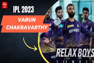 KKR bowler Varun Chakravarthy and Captain Nitish Rana