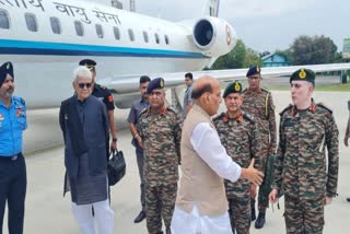 Defence minister Rajnath Singh visit Rajouri Terrorist killed top Army commander reviews anti terror operation