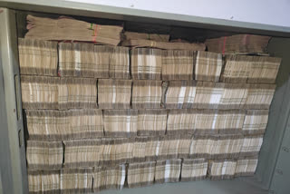 A wad of notes found stacked in a locker in Bengaluru