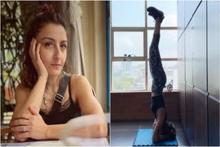 Watch: Soha Ali Khan nails headstand in new workout video