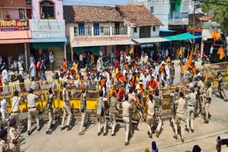 bajrang dal siege congress office narsinghpur
